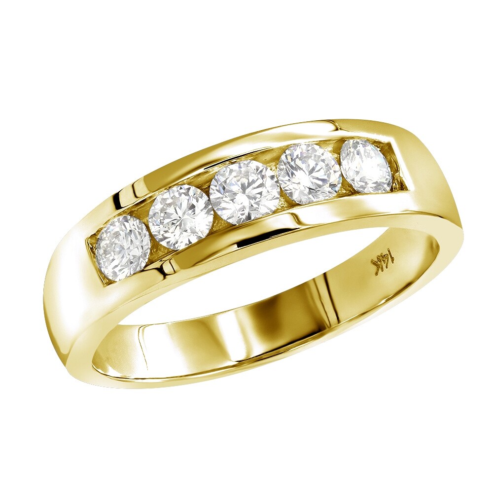 Unisex 14k gold wedding band clearance