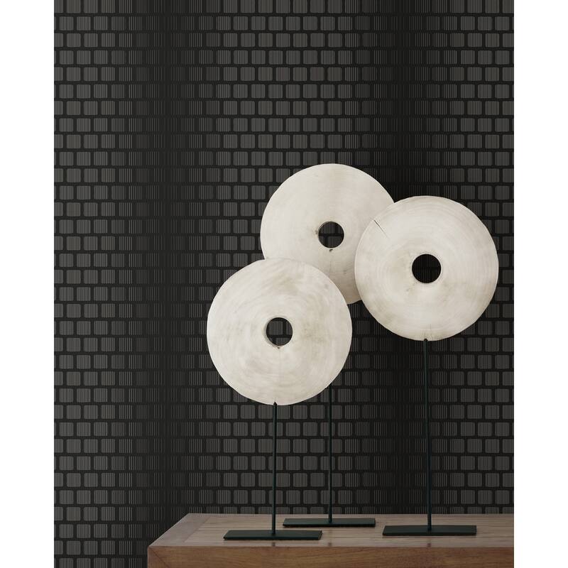 Seabrook Designs Ellery Centerblocks Unpasted Wallpaper