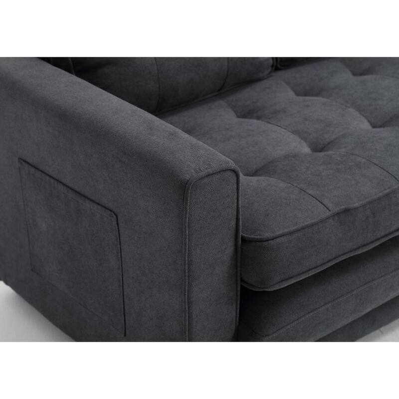3 Fold Sofa,Convertible Futon Couch Sleeper Sofa Bed,Space Saving Loveseat,Pull Out Couch Bed