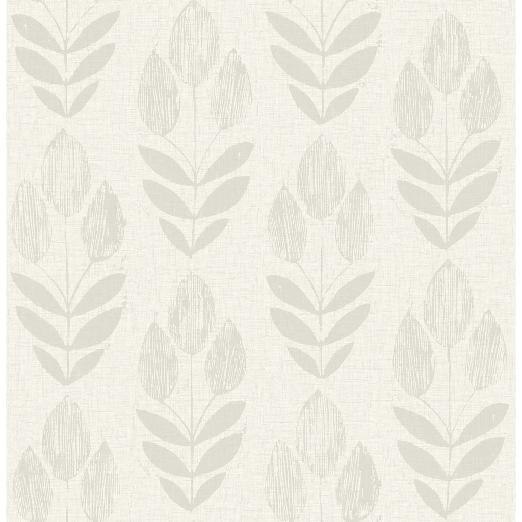 Chesapeake Garland Light Grey Block Tulip Wallpaper