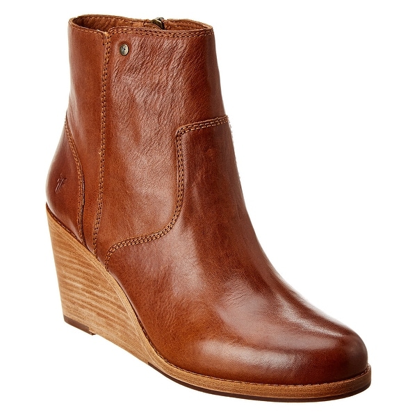 Frye Emma Wedge Short Leather Boot 