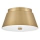 preview thumbnail 1 of 4, Lark 83511 Tess 2 Light 11" Wide Flush Mount Ceiling Fixture Lacquered Brass