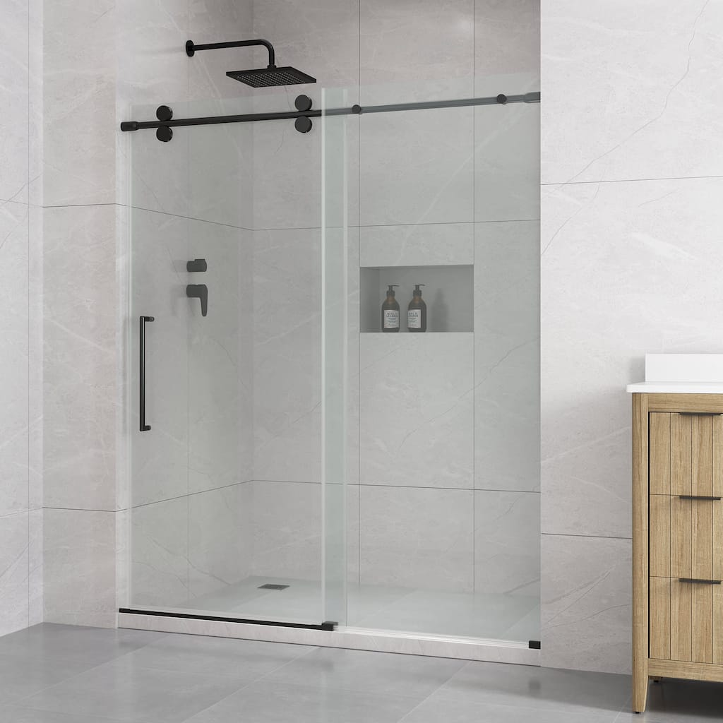 Ove Decors 15SGP-ORLA60 Reva 74" High x 60" Wide Sliding Frameless