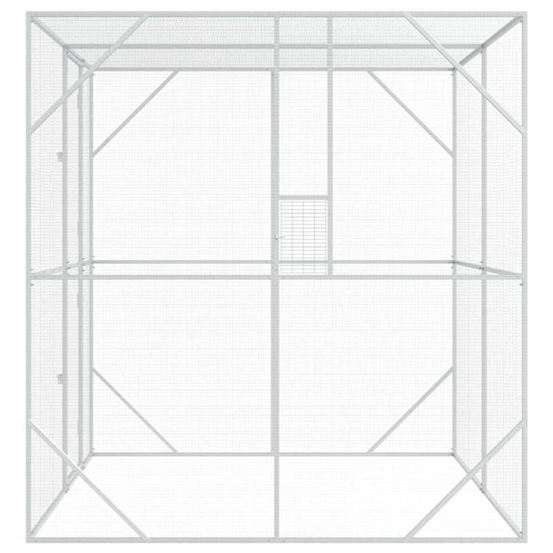 vidaXL Bird Cage Anthracite Galvanized steel
