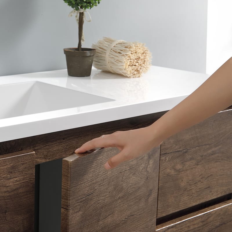 Fresca Senza 60" Free Standing Single Basin Vanity Set with MDF