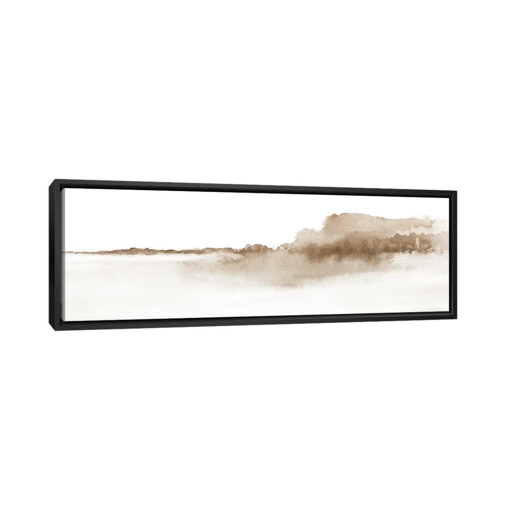 iCanvas "Watercolor Landscape XVI - Panoramic" by Nouveau Prints Framed Canvas Print