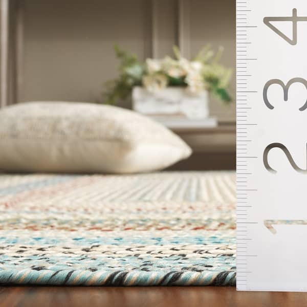dimension image slide 2 of 3, SAFAVIEH Handmade Braided Robena Machine Washable Country Rug
