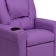 preview thumbnail 54 of 189, Contemporary Kids Recliner with Cup Holder and Headrest - 24"W x 21.5" - 36.5"D x 27"H