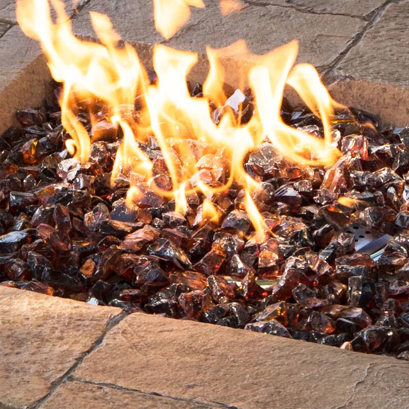 COSIEST Outdoor Fire Pit Fire Glass