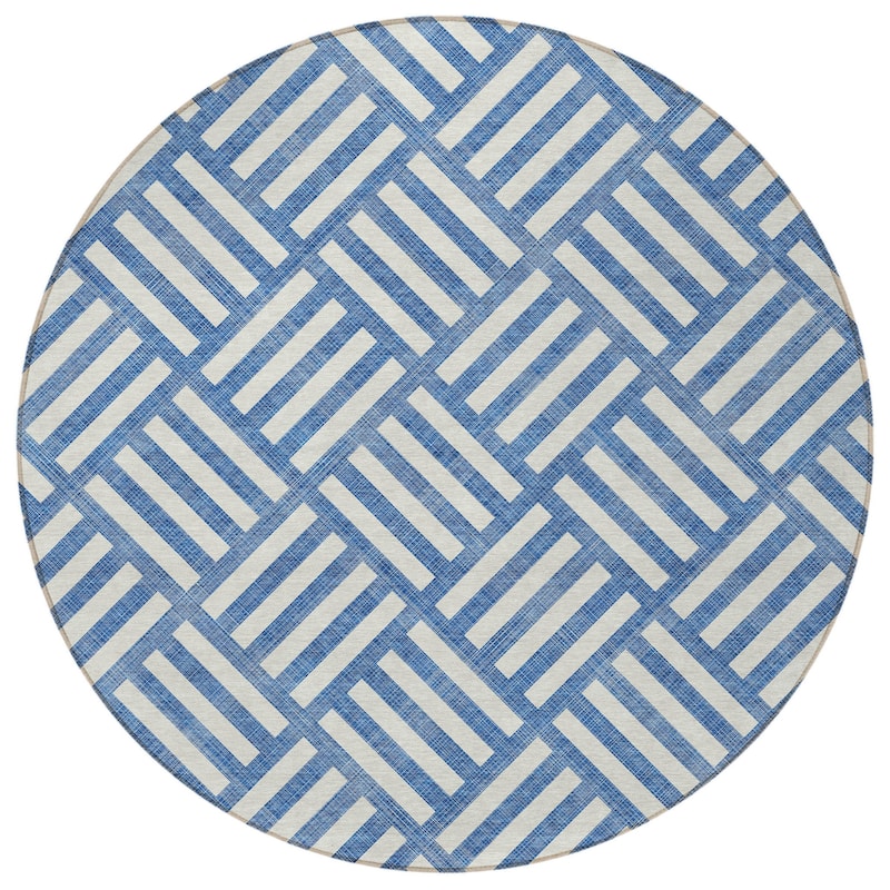 HomeRoots Geometric Transitional Rectangle Outdoor Rug