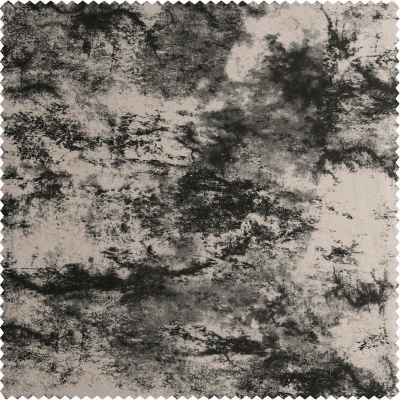 Exclusive Fabrics Inkblot Barcelona Velvet Curtain (1 Panel) Room Darkening Curtains For Bedroom & Living Room Curtains