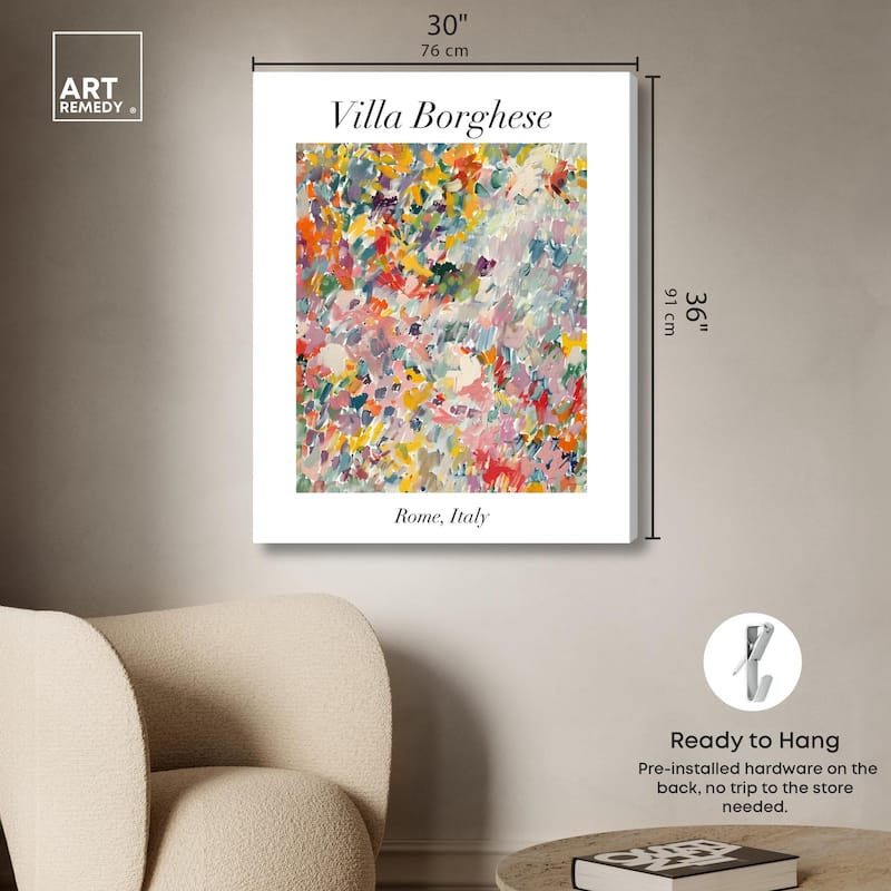 Villa Borghese Canvas by Art Remedy, Gallery Wrapped