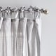 preview thumbnail 11 of 11, 100% Cotton Sheer Tie Tab Curtain Panel Pair