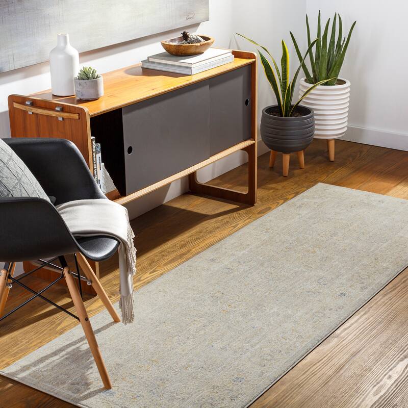 Artistic Weavers Krea Traditional Area Rug - 2'7" x 10' - Grey/Tan
