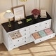preview thumbnail 11 of 14, 10 Drawers Dresser 55" Large Drawers Wood Dressers & Chest of Drawers