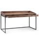 Thumbnail 3, WYNDENHALL Brinkley SOLID ACACIA WOOD Modern Industrial 60 inch Wide Writing Office Desk. Changes active main hero.