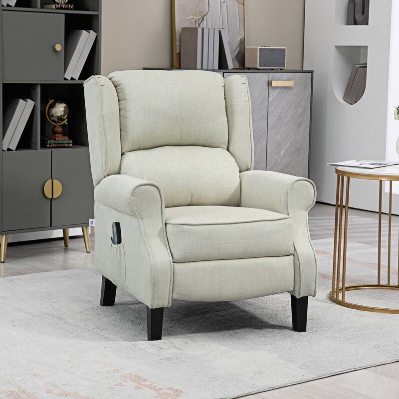 Vibration Massage Recliner Chair - White