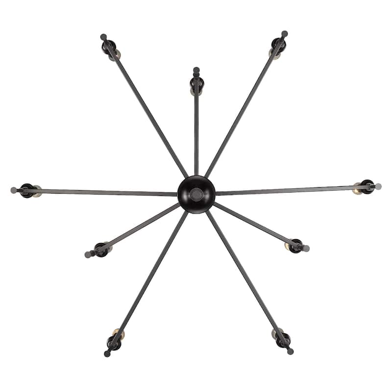 Golden Lighting 3509-9 Landon 9 Light 34" Wide Taper Candle Style