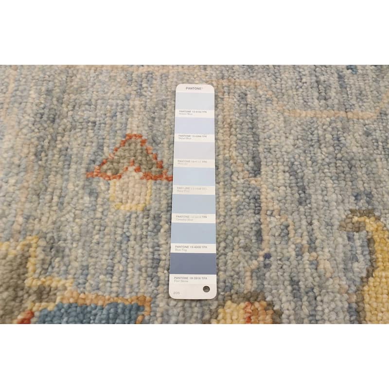 ECARPETGALLERY Hand-knotted Jules Serapi Light Denim Blue Wool Rug - 9'1 x 11'10