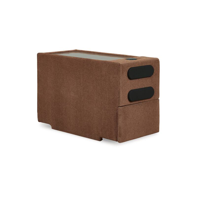 Signature Design by Ashley Modmax 7-Piece Balanced Sectional with Audio and Storage Consoles - 124" W x 124" D x 36" H