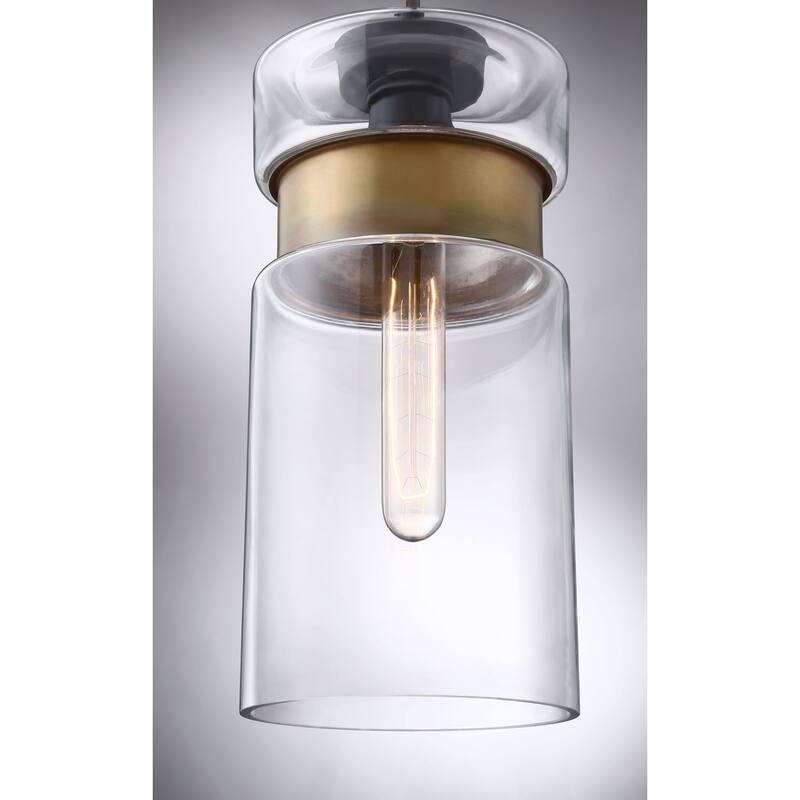 Gathering 1-Light Mini Pendant in Mystic Black