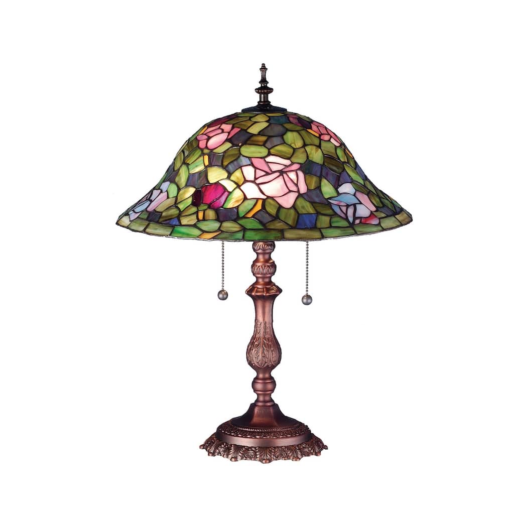 Meyda Tiffany Tiffany Two Light Up Lighting Table Lamp from the