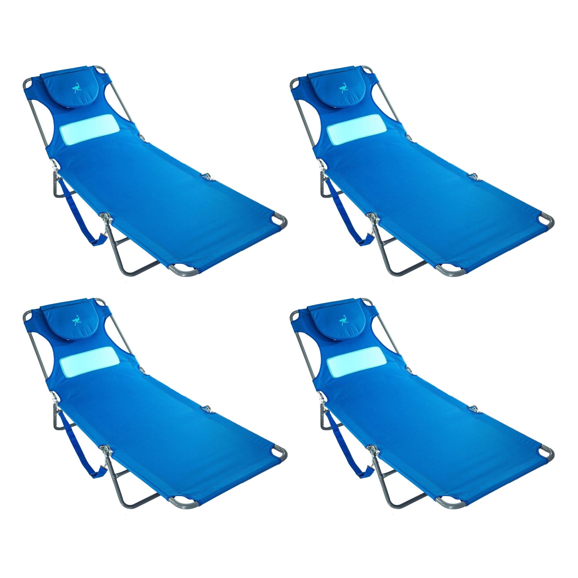 Ostrich comfort lounger face down sunbathing chaise lounge beach chair deals