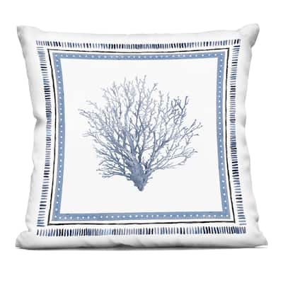 Stupell Nautical Branch of Coral Decorative Printed Throw Pillow Design by Lanie Loreth