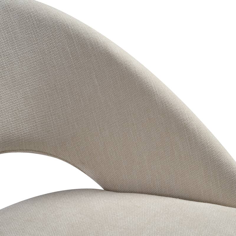 Angelina Modern Curved Back Forest Green Upholstered Dining Chair - Set of 2