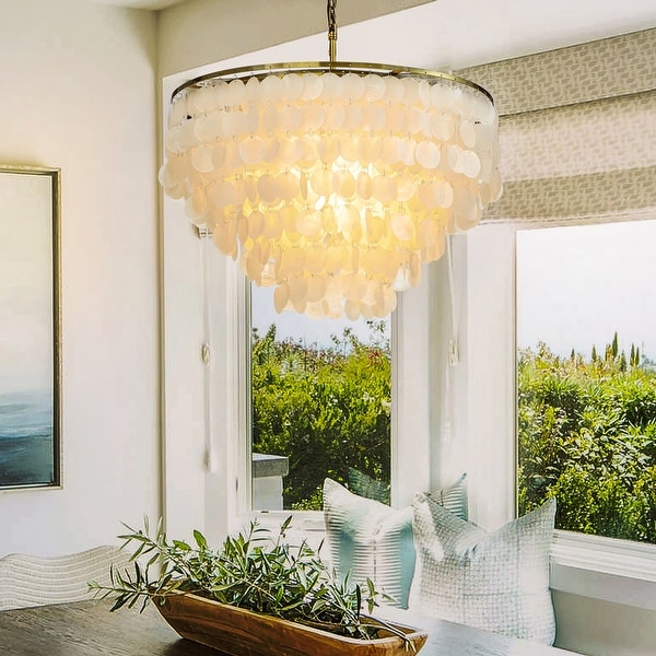 Capiz pendant shade deals