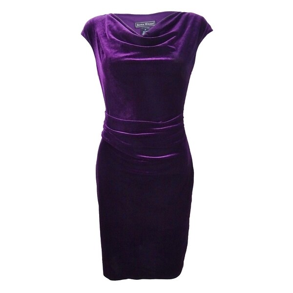 jessica howard velvet mesh gown