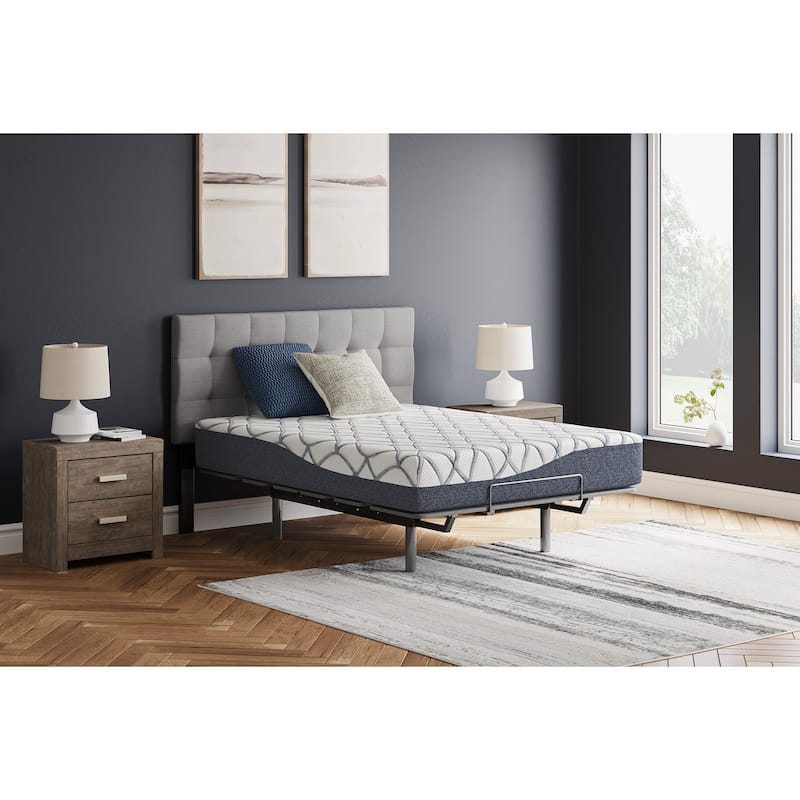 Signature Design by Ashley 10 Inch Chime Elite 2.0 White/Blue Mattress