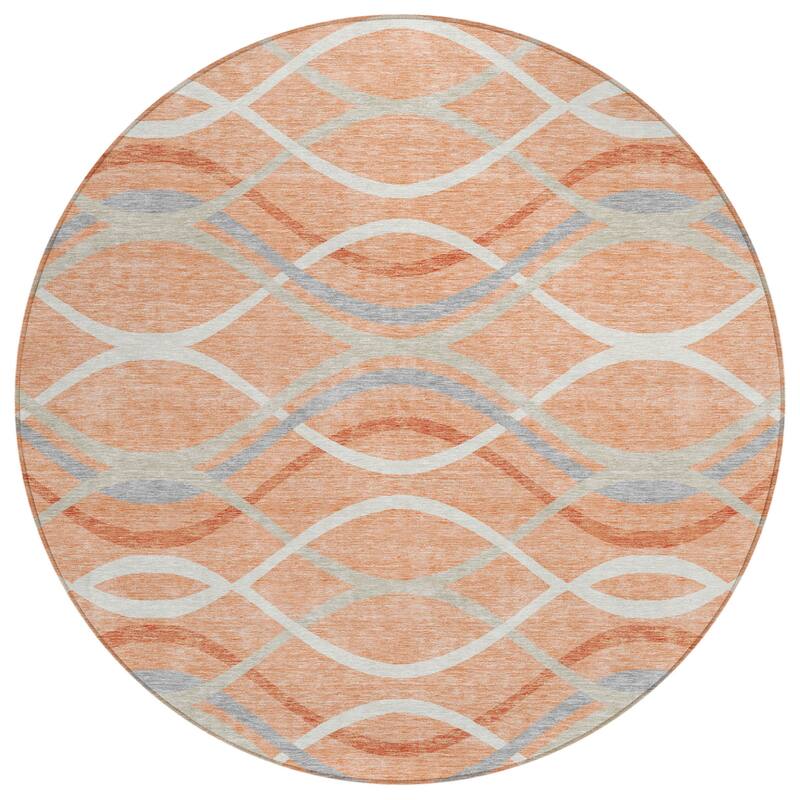 HomeRoots Abstract Transitional Rectangle Outdoor Rug