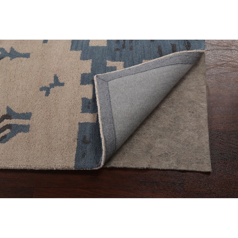 Abstract Modern Oriental Wool Area Rug Hand-tufted Decorative Carpet - 5'0" x 8'0"