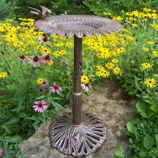 Premium Sunflower Bird Bath