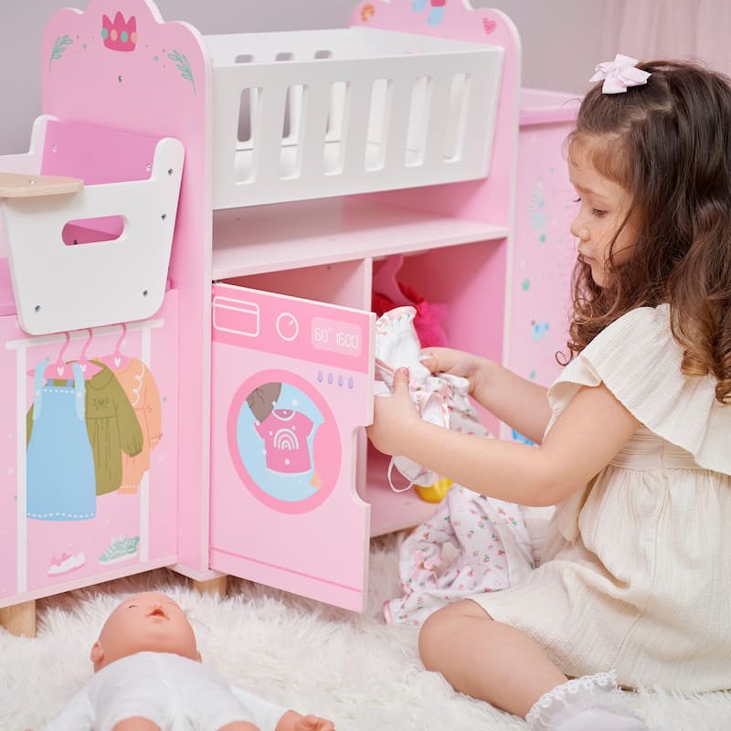 Olivia's Little World Amanda 6-in-1 Doll Nursery Station