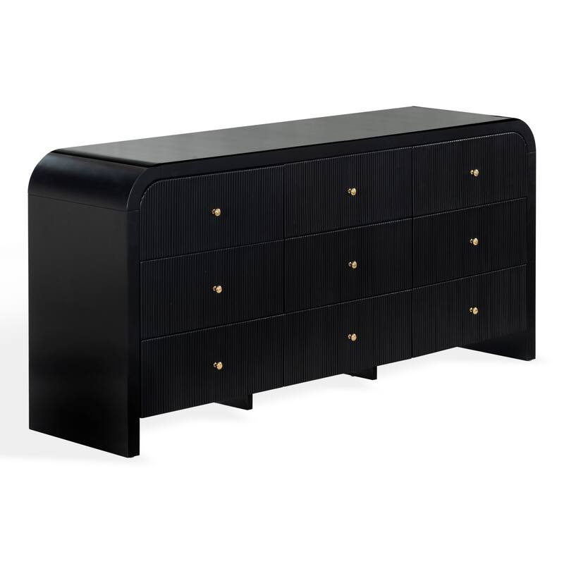 SAFAVIEH Couture Liabella 9-Drawer Curved Dresser
