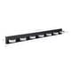 preview thumbnail 8 of 7, Modern 7-Light LED Vanity Fixture - Black Iron Finish with Acrylic Shades, Dimmable & Energy-Efficient