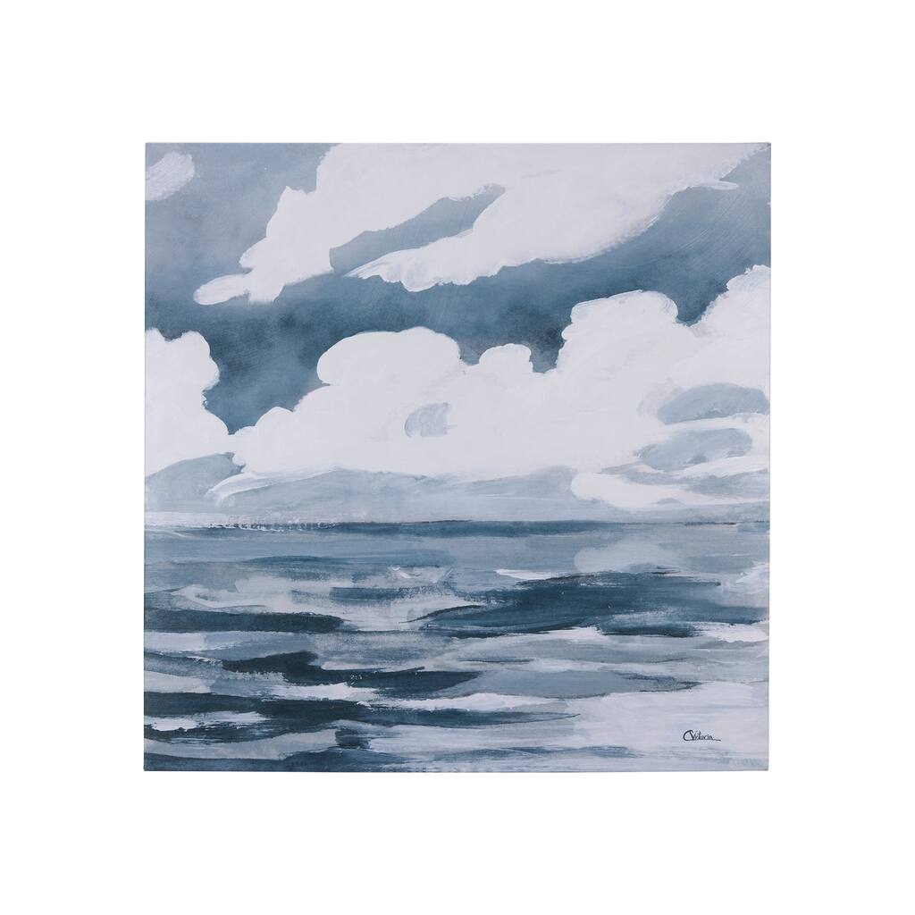 Clouds and sea II (30 x 30 ) Canvas Art Print