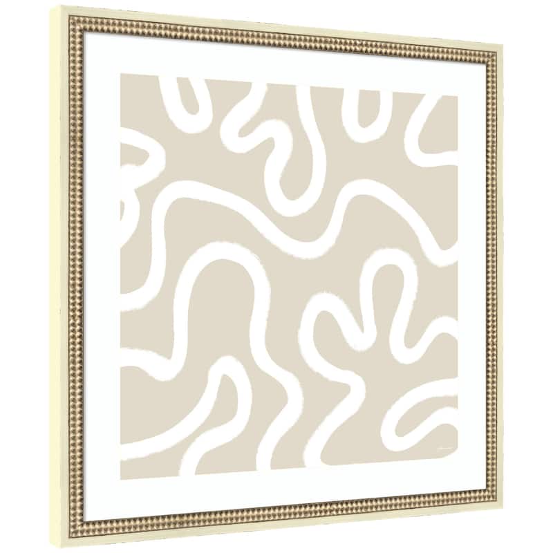 Kate and Laurel Organic Figures by Gabrielly Guedes Framed Wall Art Print