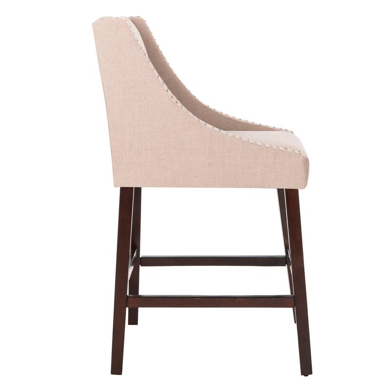 SAFAVIEH Madelijne 29.5 Inch Bar Stool - 23" W x 23" D x 44" H - 23Wx23Dx44H