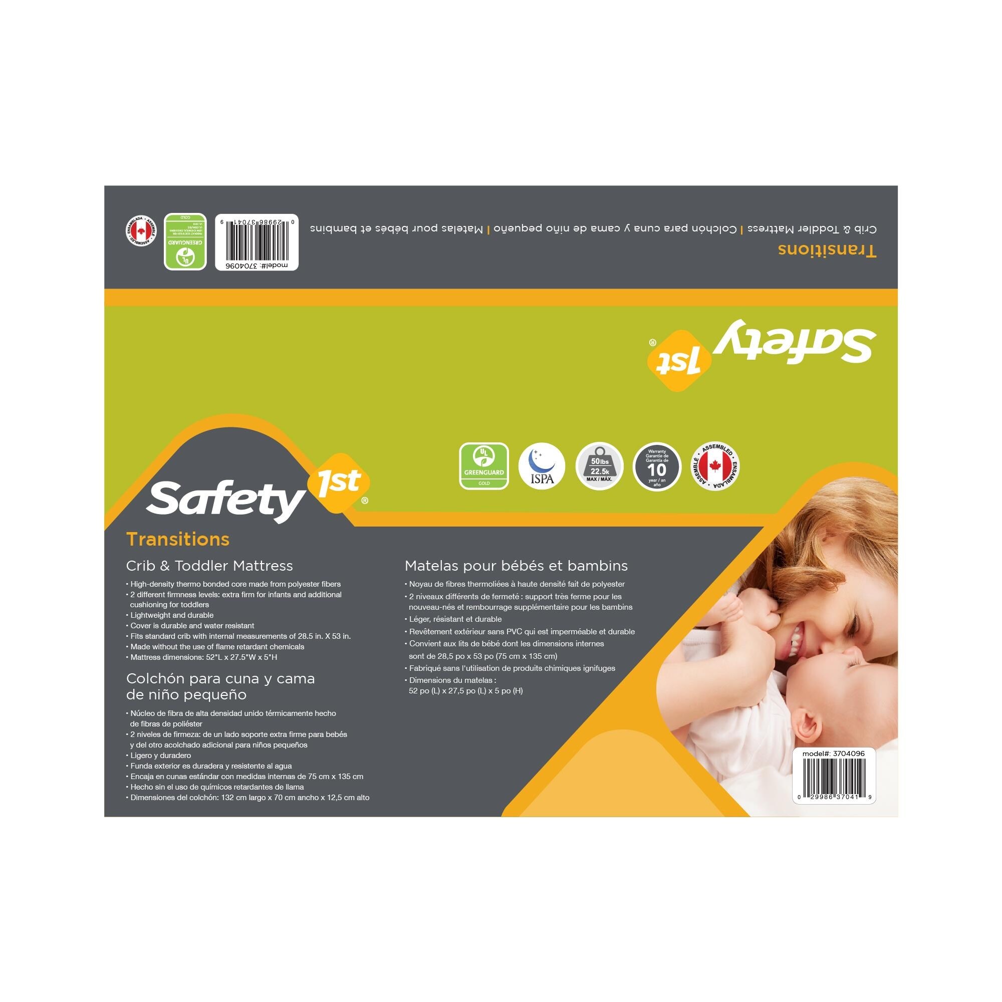 Safety 1st transitions top crib mattress