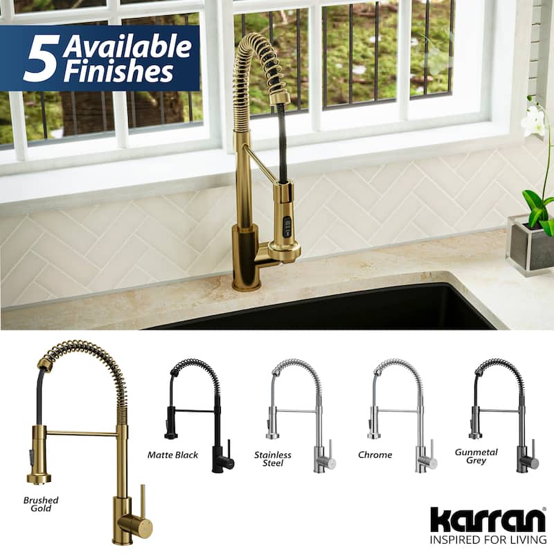 Karran Loxton Touchless Single-Handle Pull-Down Sprayer Kitchen Faucet