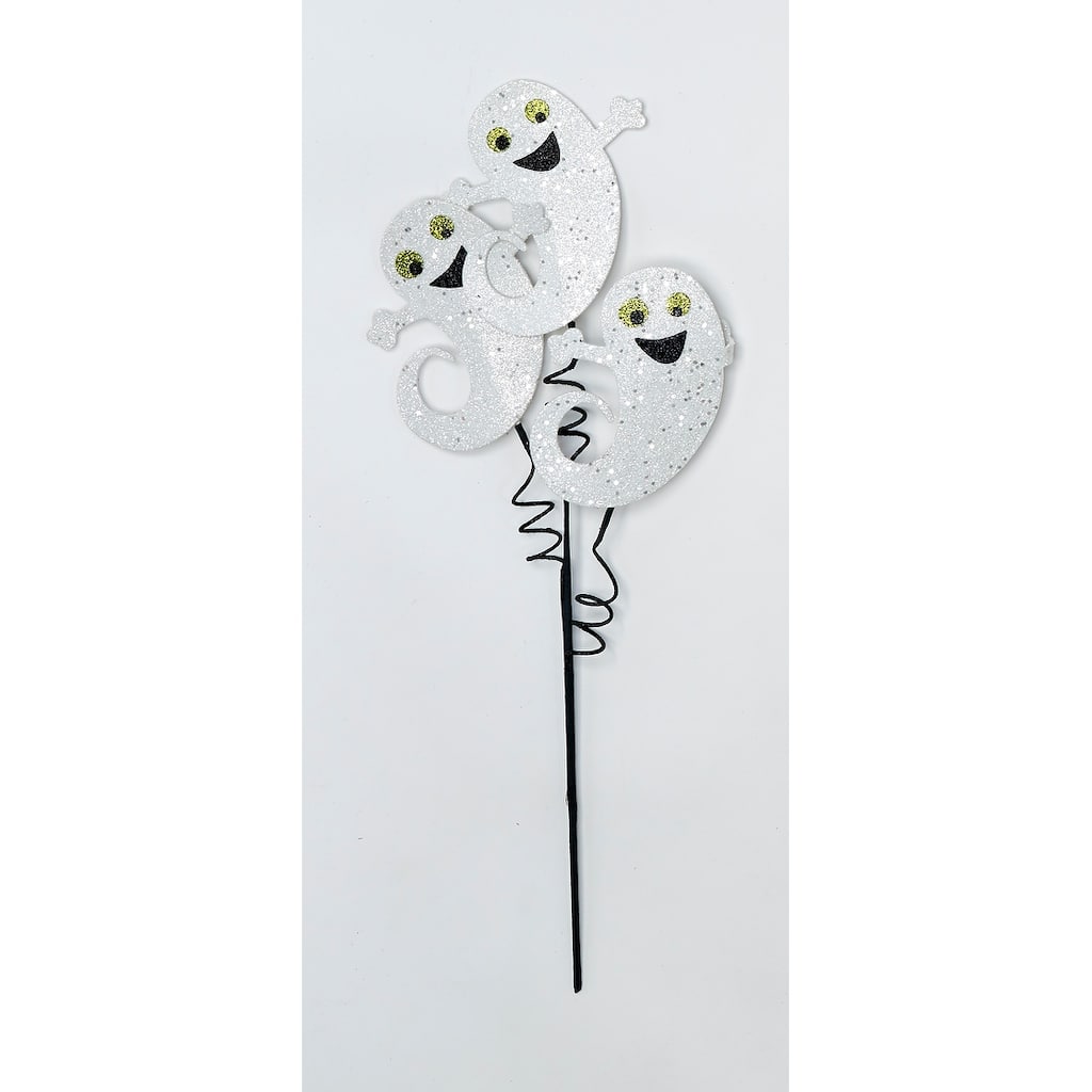 26" Halloween Ghost Spray w/ Glitter, Set of 3