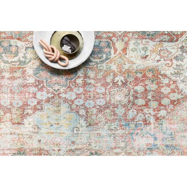Alexander Home Tremezzina Printed Distressed Area Rug
