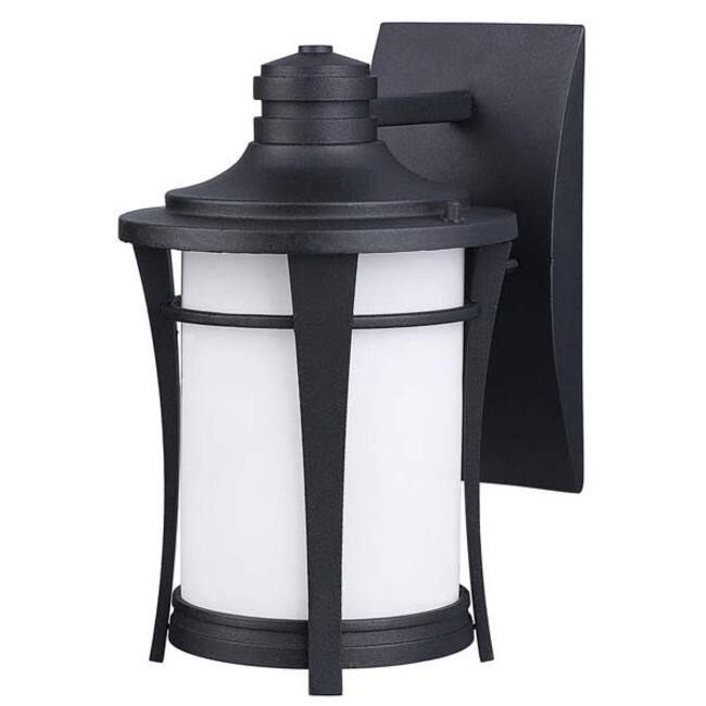 Canarm Maya Single Light 10-3/4" High Outdoor Wall Sconce - Black