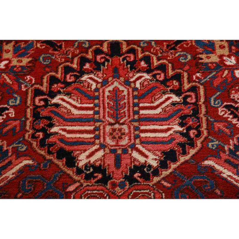 Hand Knotted Oriental 100% Wool Carpet Traditional Medallion Red Heriz Area Rug - 19' 3'' X 12' 0''
