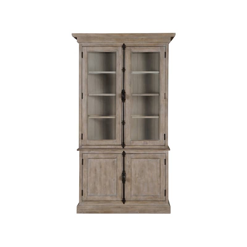 Magnussen Home Tinley Park Dove Tail Grey Dining Cabinet - 44''W x 19''D x 78''H