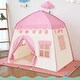 preview thumbnail 2 of 7, Kids Play Tent Princess Playhouse Pink Castle Play Tent