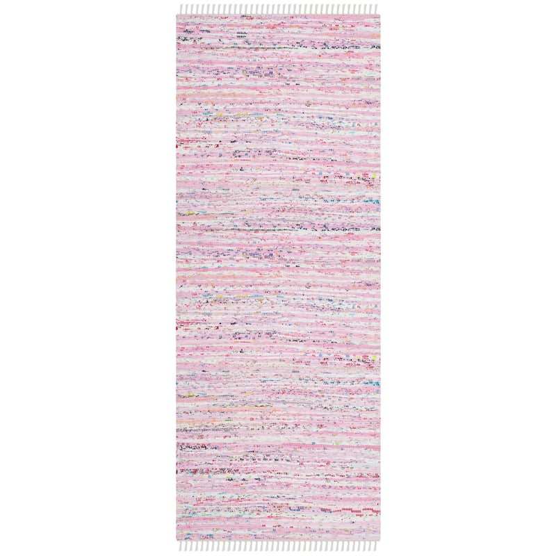 SAFAVIEH Handmade Rag Rug Litzy Stripe Cotton Rug